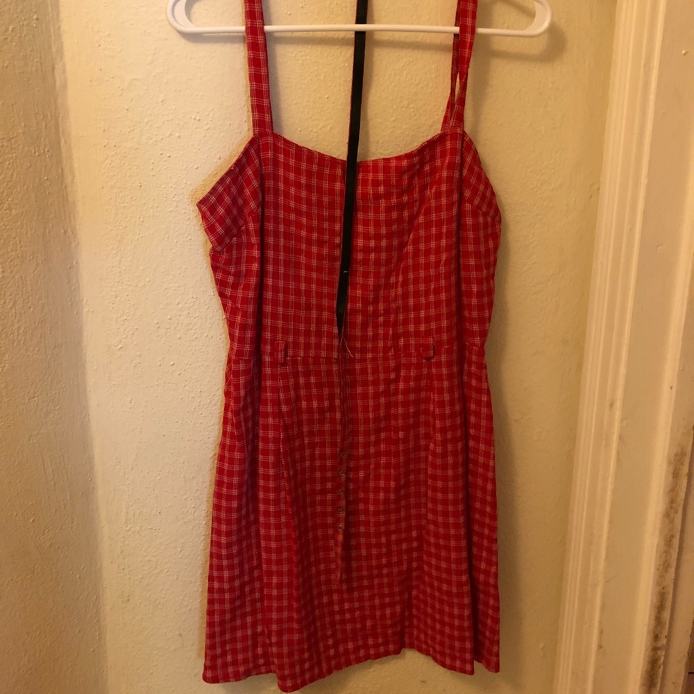 Red summer dress